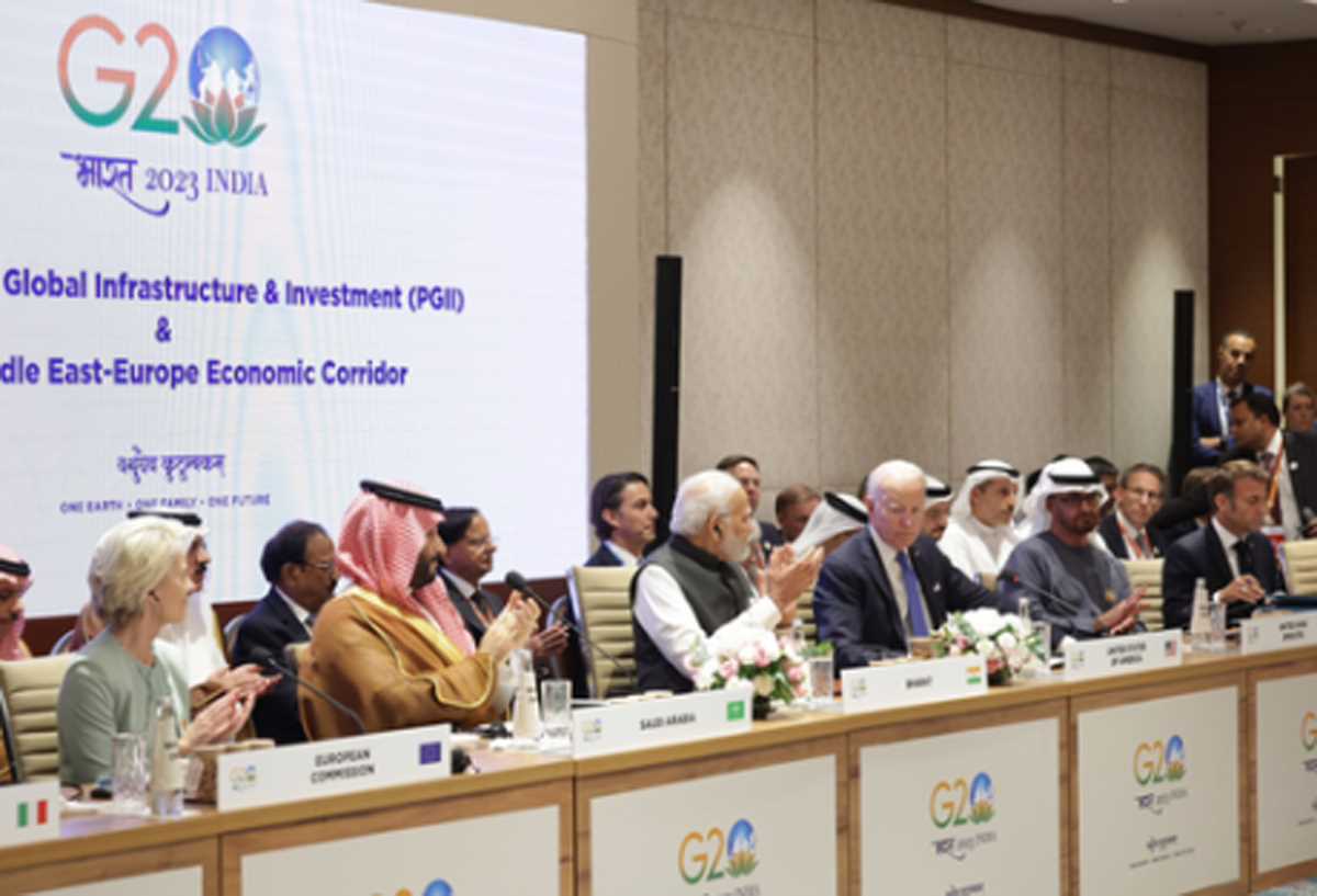 भारत-मिडिल ईस्ट-यूरोप इकोनोमिक कॉरिडोर पर समझौते को मिली मंजूरी